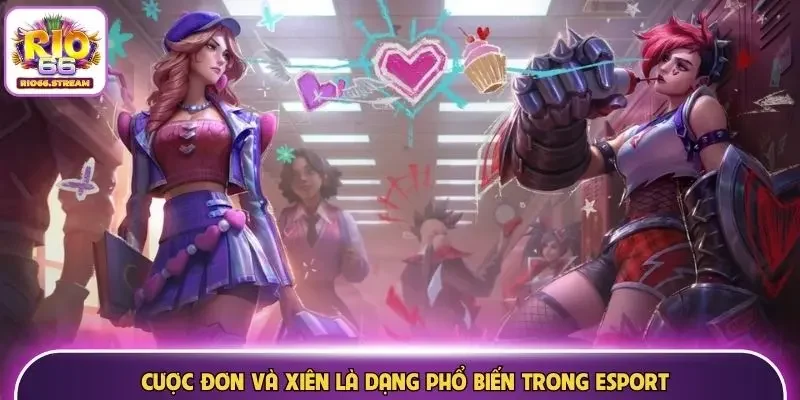 Cược đơn và xiên là dạng phổ biến trong Esport