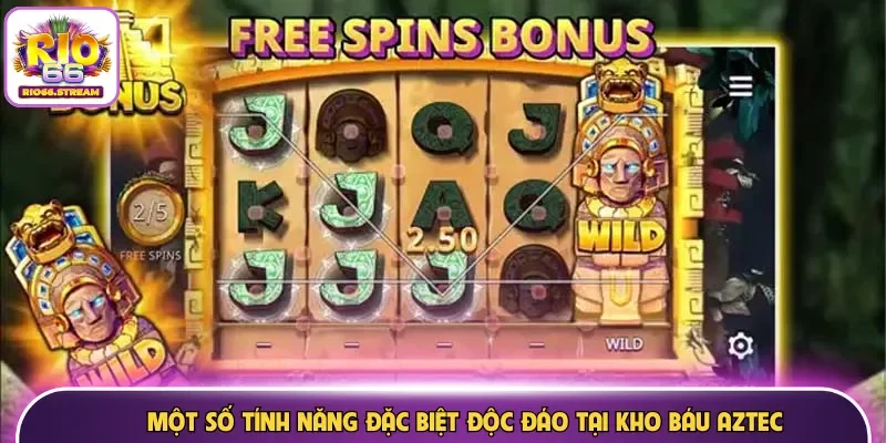 Một số tính năng đặc biệt độc đáo tại kho báu Aztec