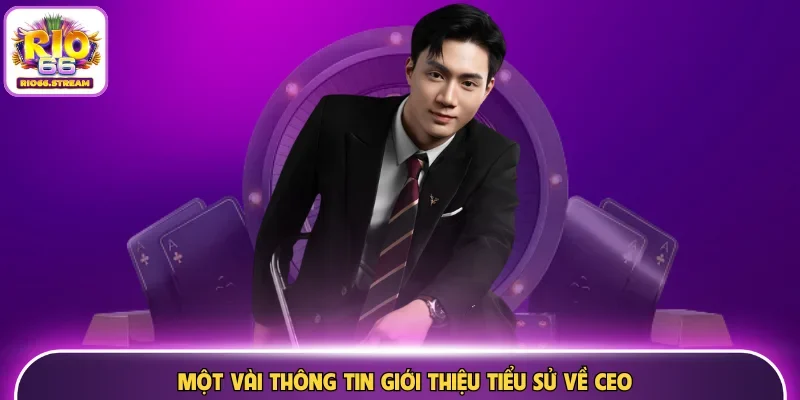 Một vài thông tin giới thiệu tiểu sử về CEO